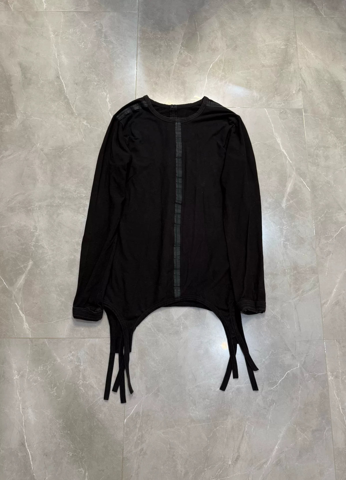 Isaac Sellam Scar Stitch Irregular Hem Sweater