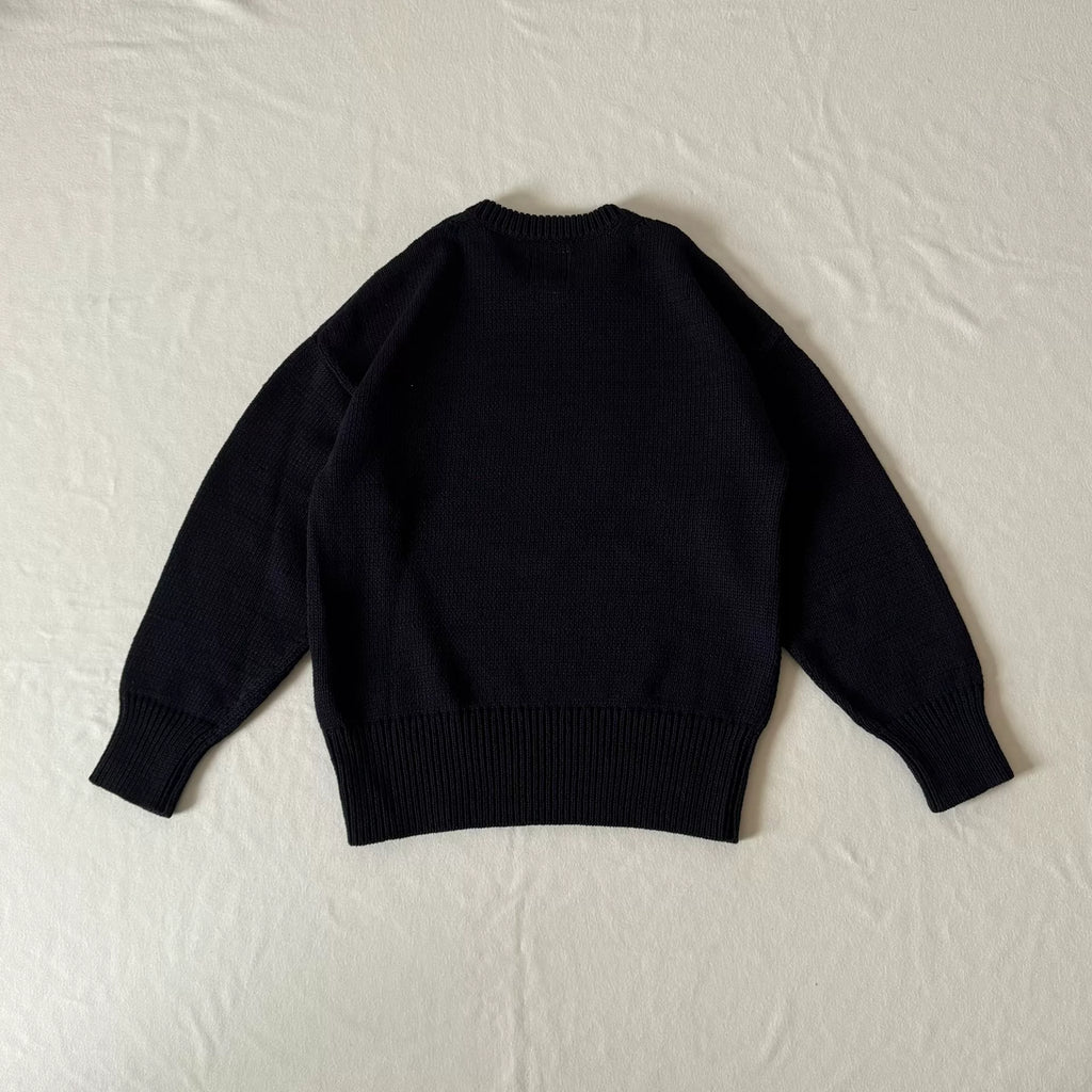 Visvim 23ss Letterman Crew Knit vs Knitwear Sweater