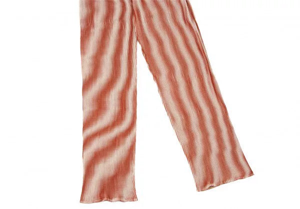 Issey Miyake Vintage Orange Ripple Pleated Pants