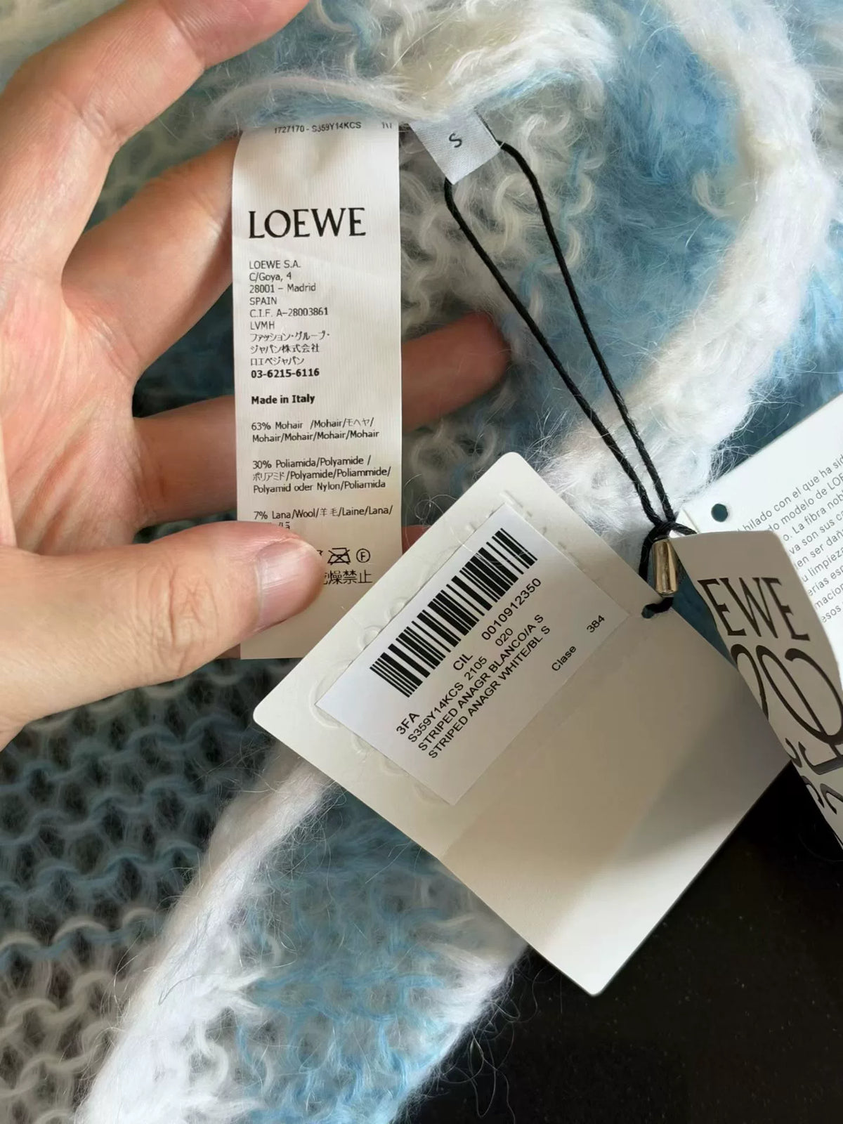 Loewe Striped Mohair Sweater