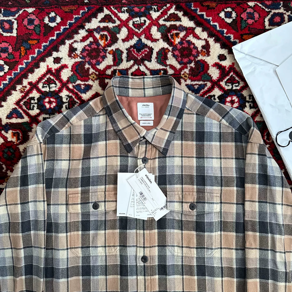 Visvim 25ss LUMBER CHECK L/S (W/L) Plaid Shirt