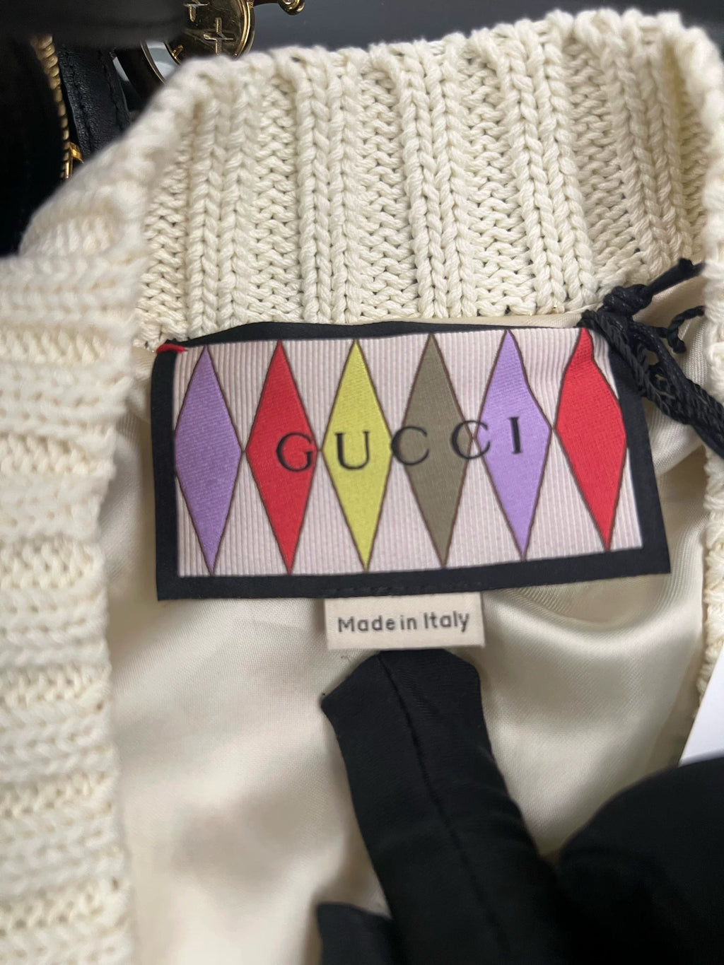 Gucci Gold Thread Knit Jacket