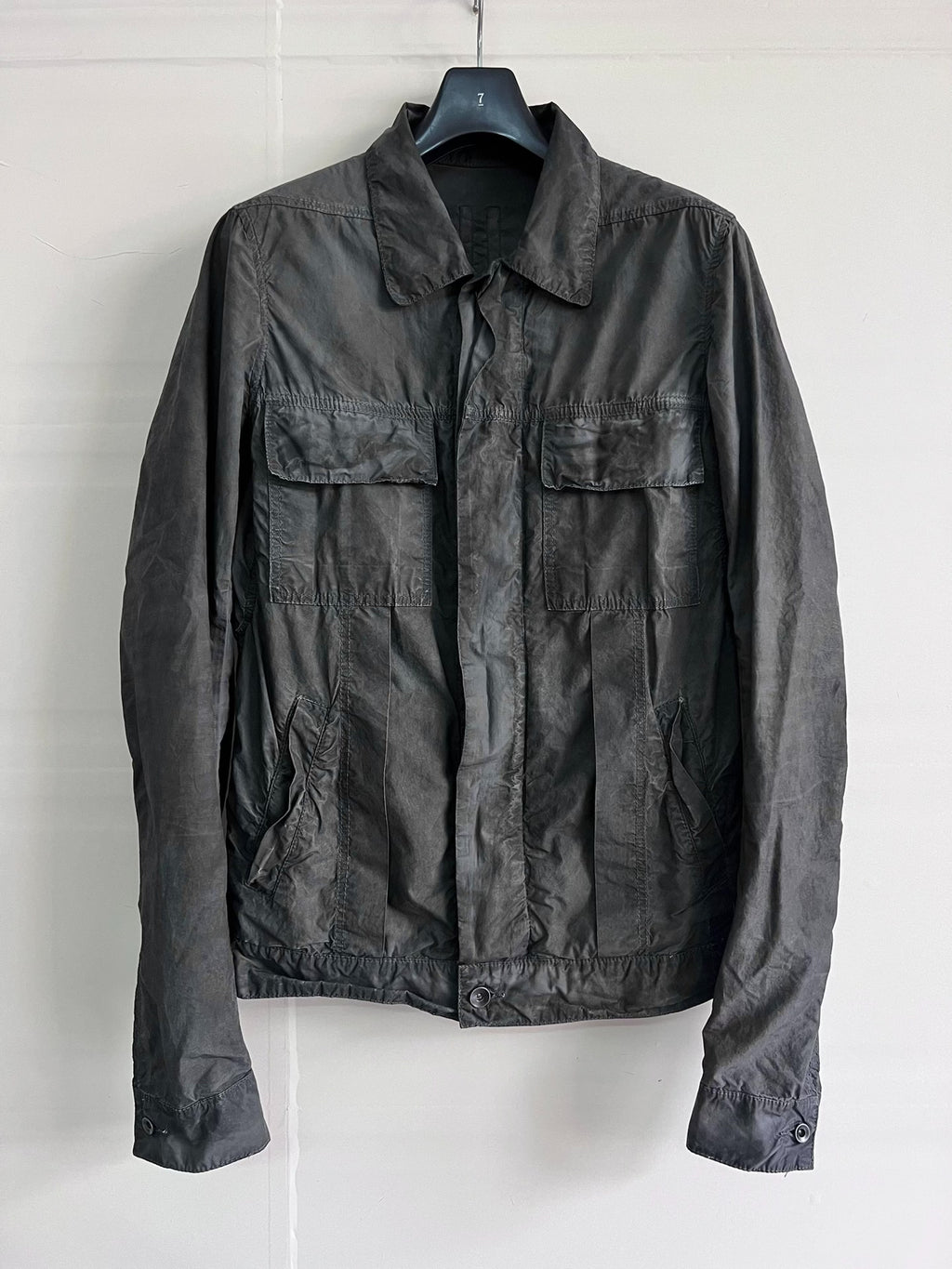 Rick Owens Vintage Dirty-Dye Distressed Jacket
