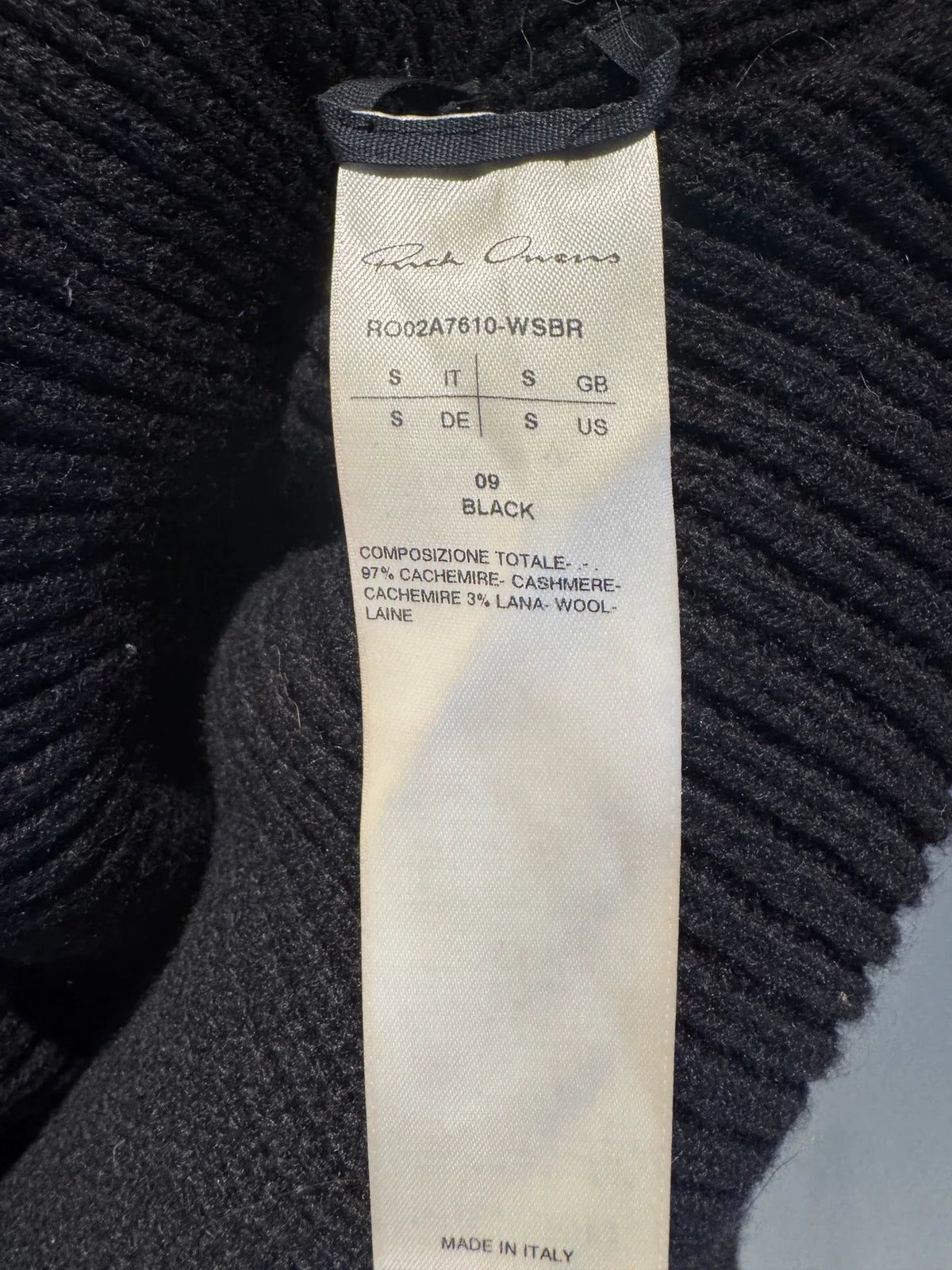 Rick Owens FW21 Banana Knit Sweater
