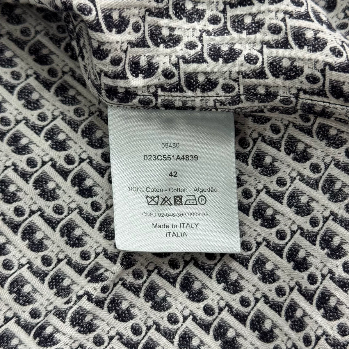Dior Classic Monogram Short Sleeve Shirt