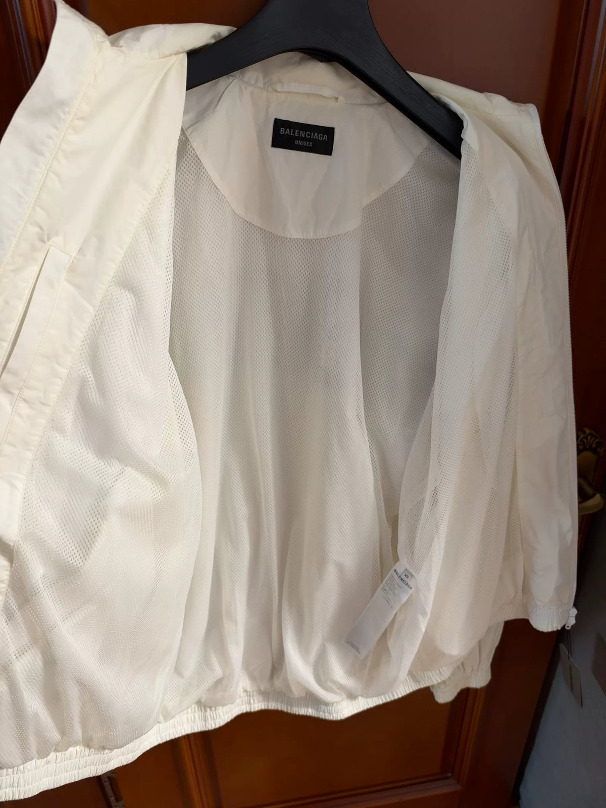 Balenciaga White Tape Print Jacket