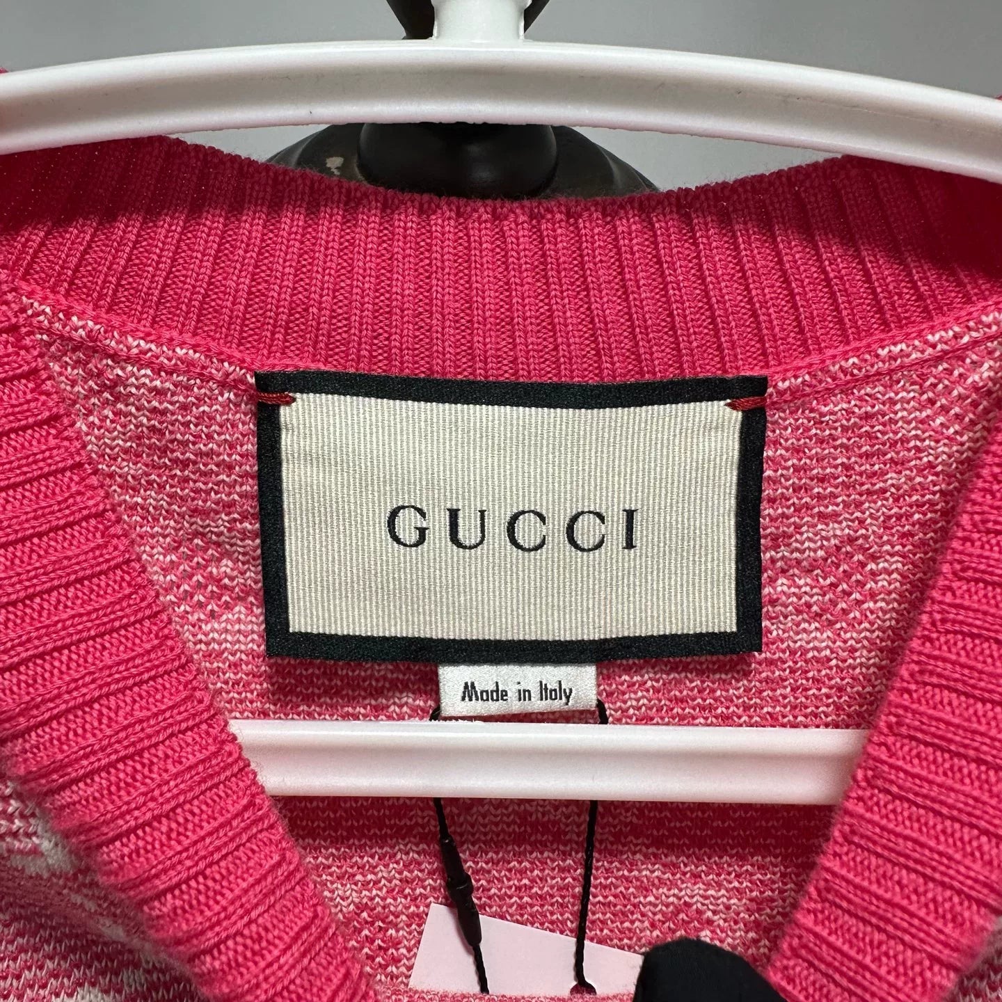 Gucci All-Over Print Knit Short Sleeve Top