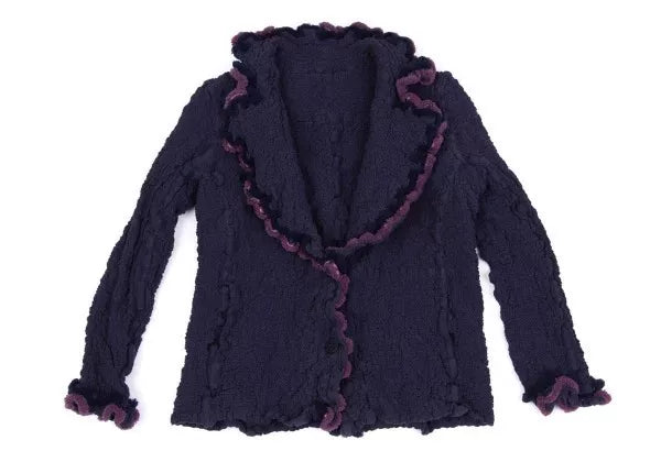 Issey Miyake Vintage Purple Pleated Top