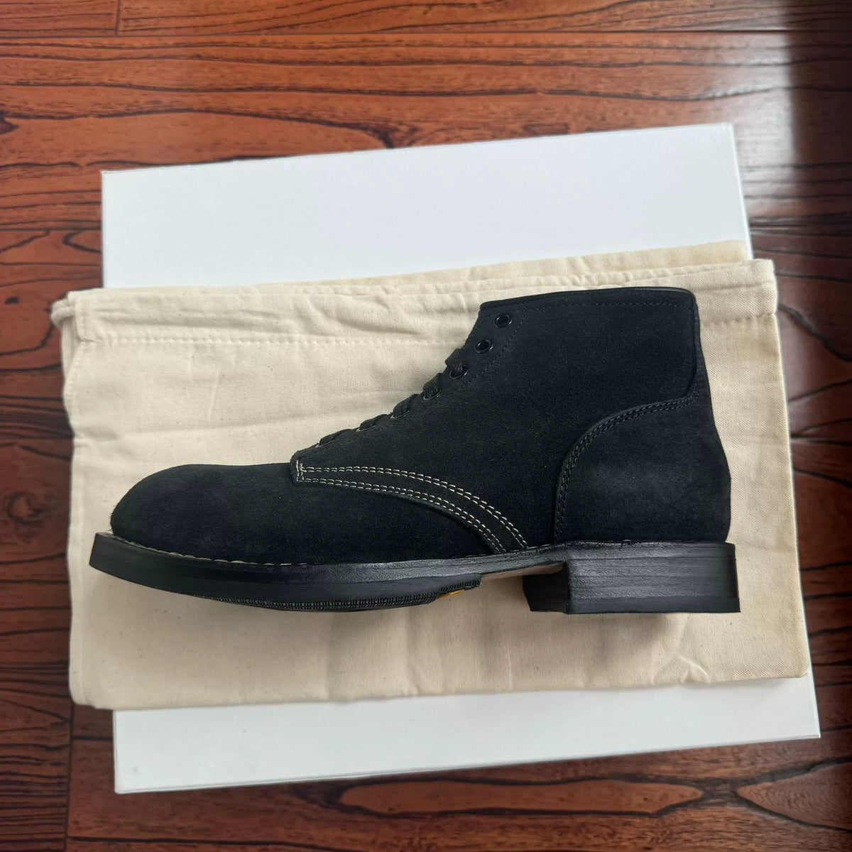 Visvim 25SS Brigadier Boots-Folk B Black Boots