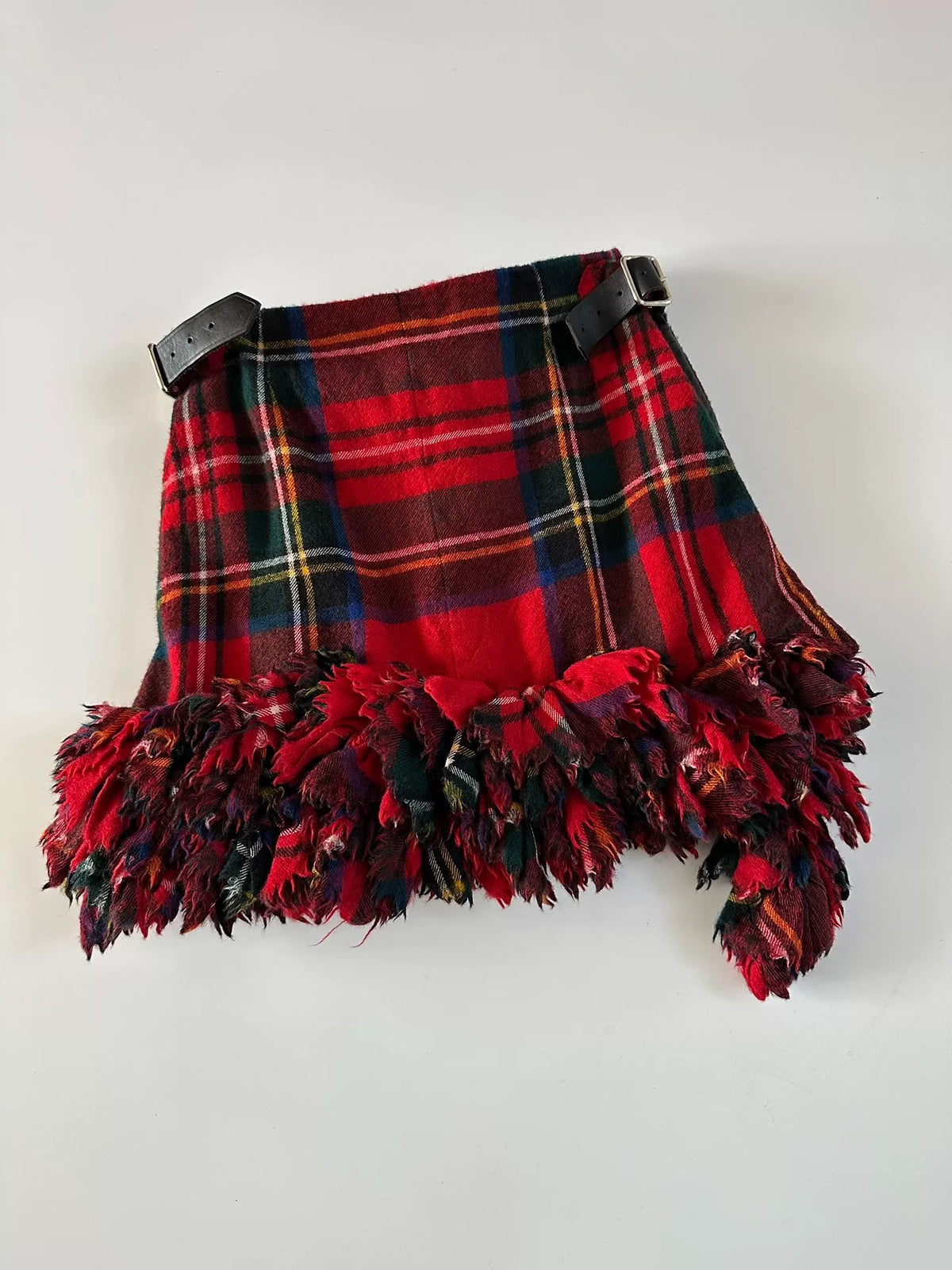 Comme Des Garcons Rei Kawakubo 2000 runway show piece, heavyweight three-dimensional pleated mini skirt