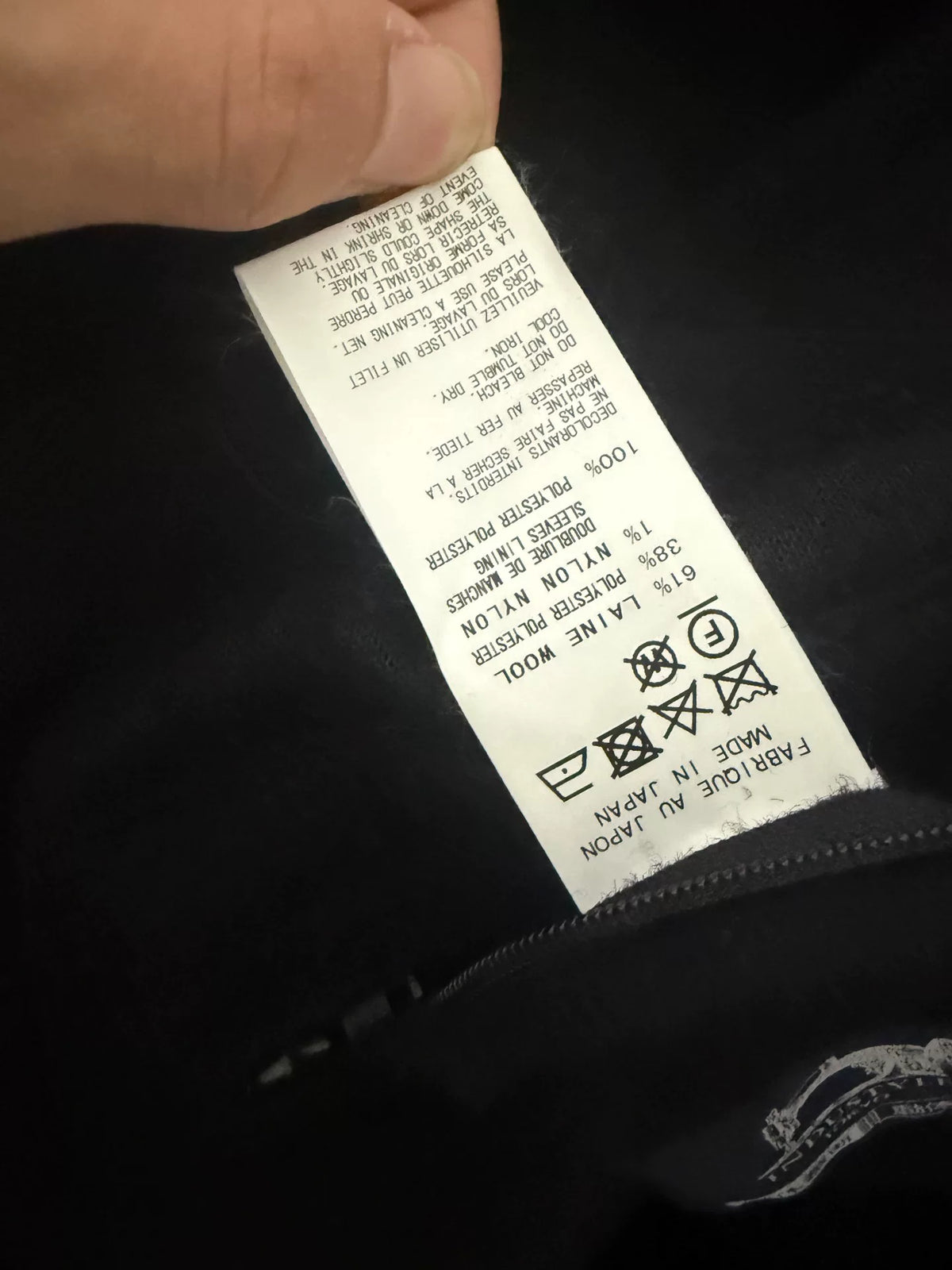 Yohji Yamamoto Costume Wool Blend Coat