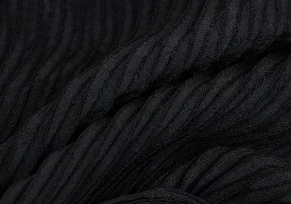 Issey Miyake Vintage Black Pleated Top