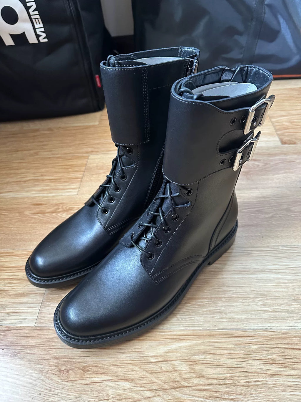 Celine FW22 RA02 ranger combat boots by Hedi Slimane