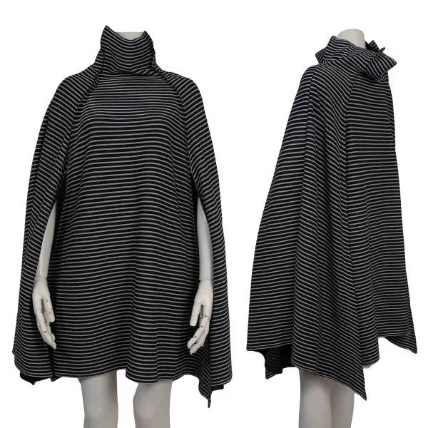 Issey Miyake Vintage Black & White Striped Top