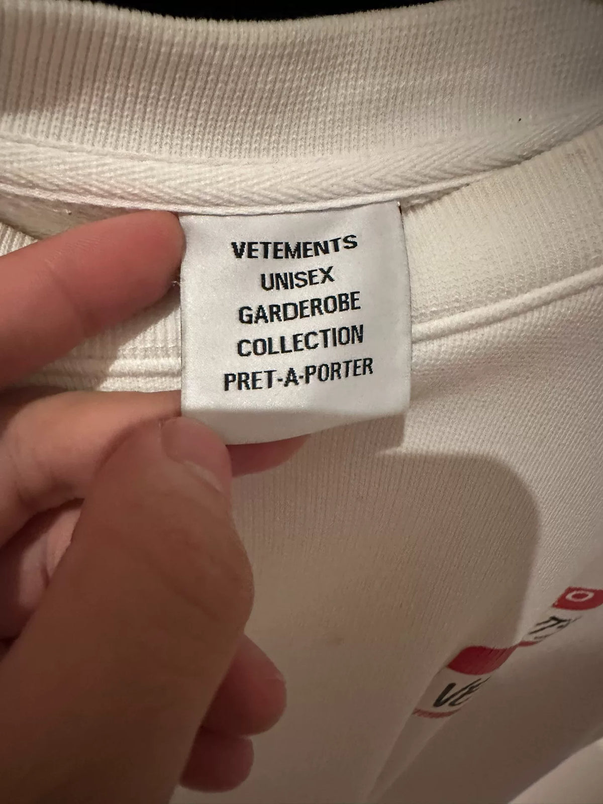 Vetements signature hoodie