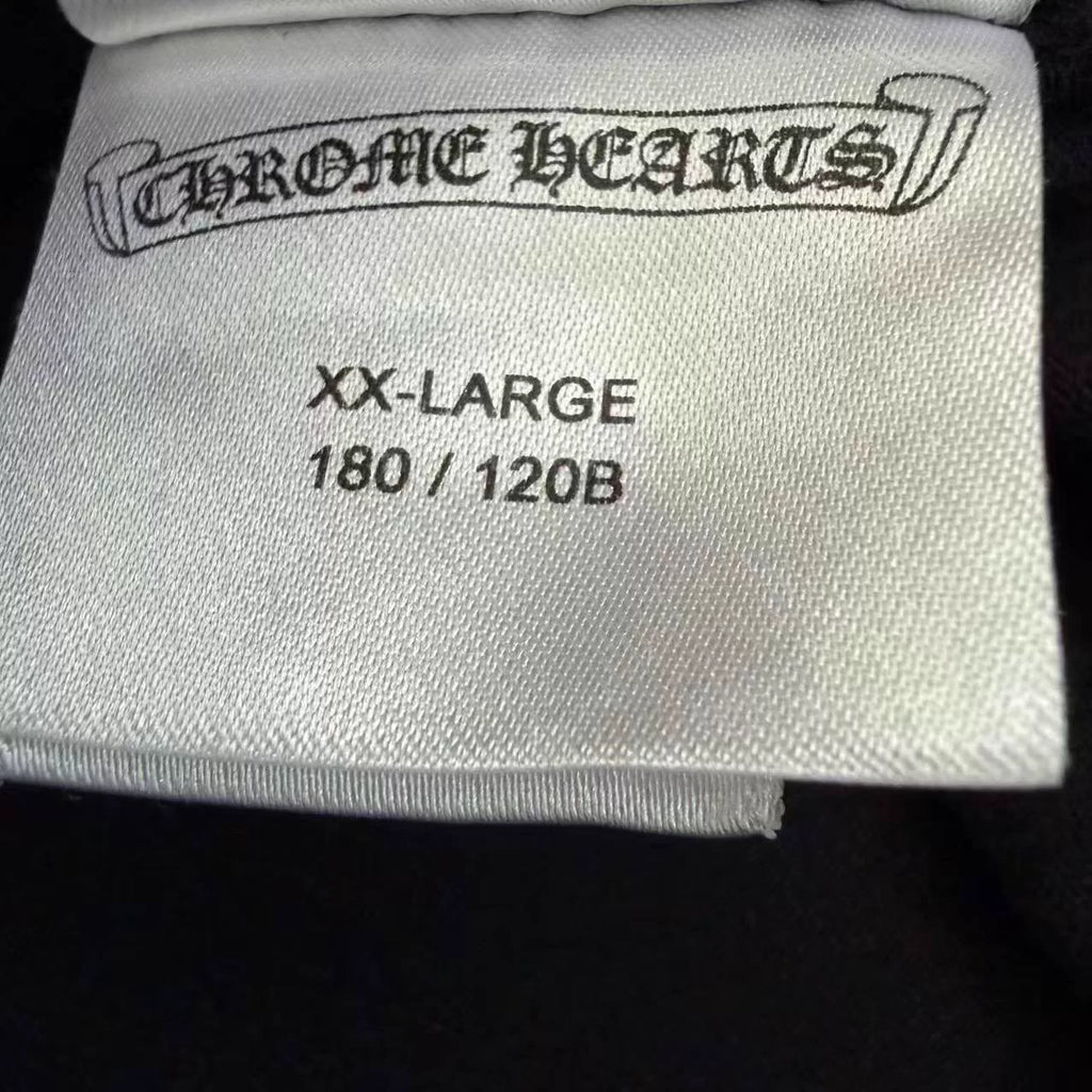 Chrome Hearts Cross Flower Sanskrit Kirin Arm Long Sleeve Top