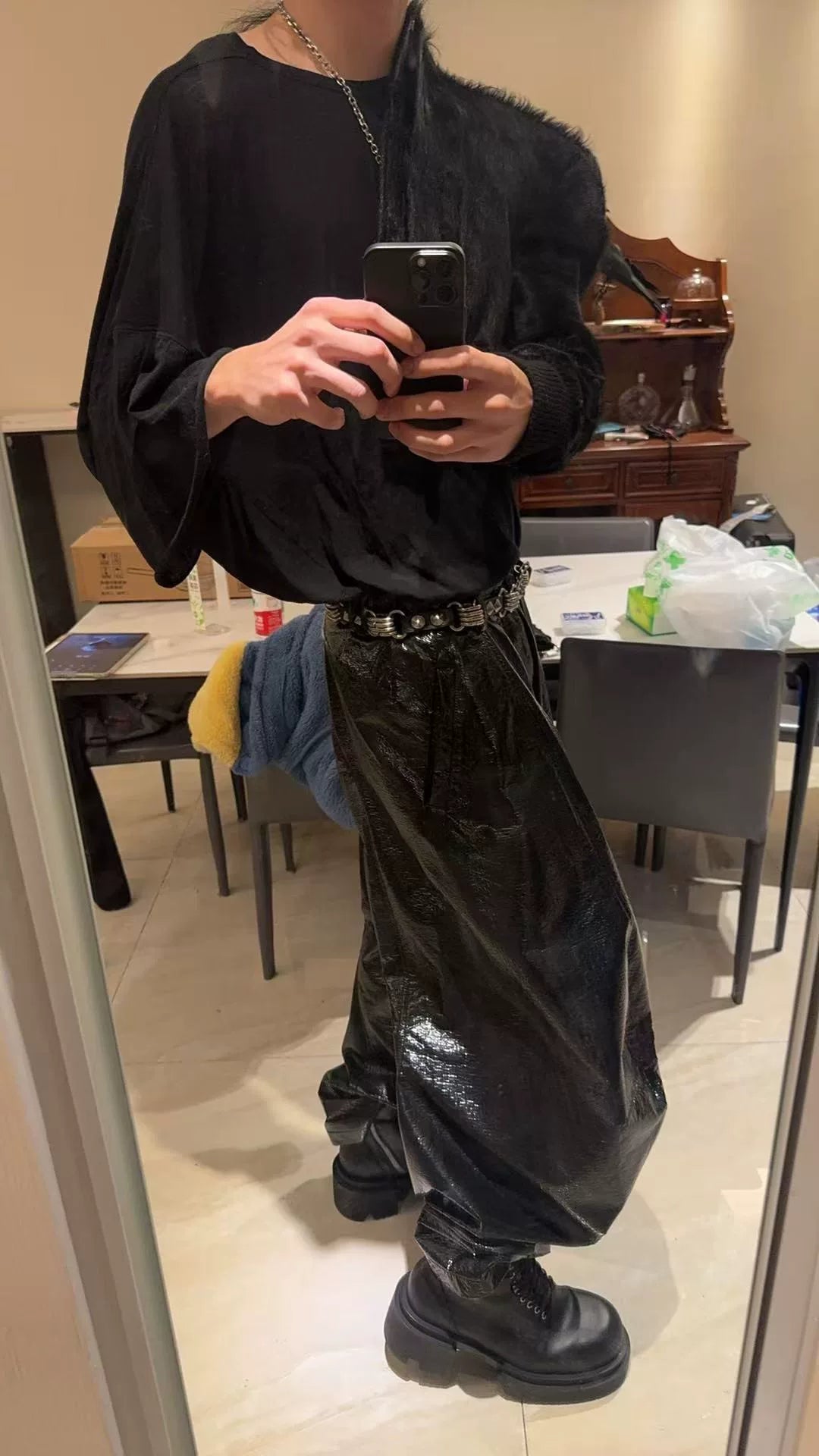 Walter Van Beirendonck Balloon Leather Pants