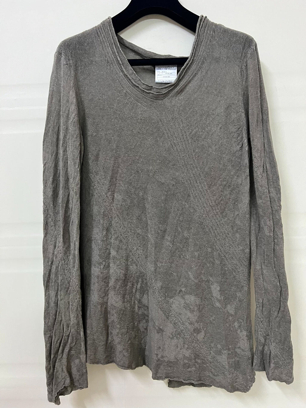 Julius_7 Knit Texture Base Layer Long-Sleeve T-Shirt