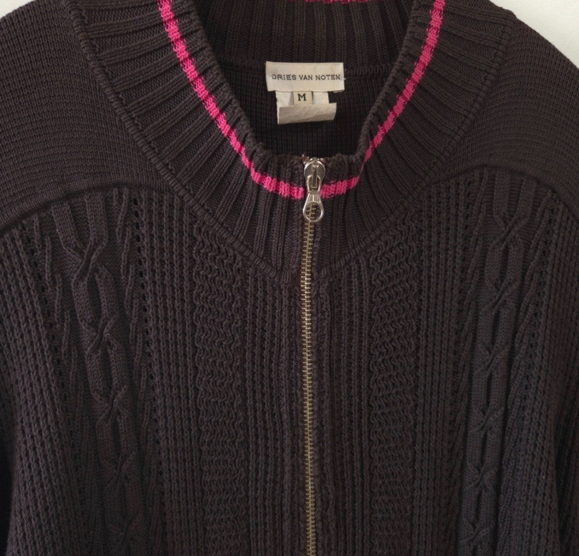 Dries Van Noten 1990s Zip-Up Knit Jacket