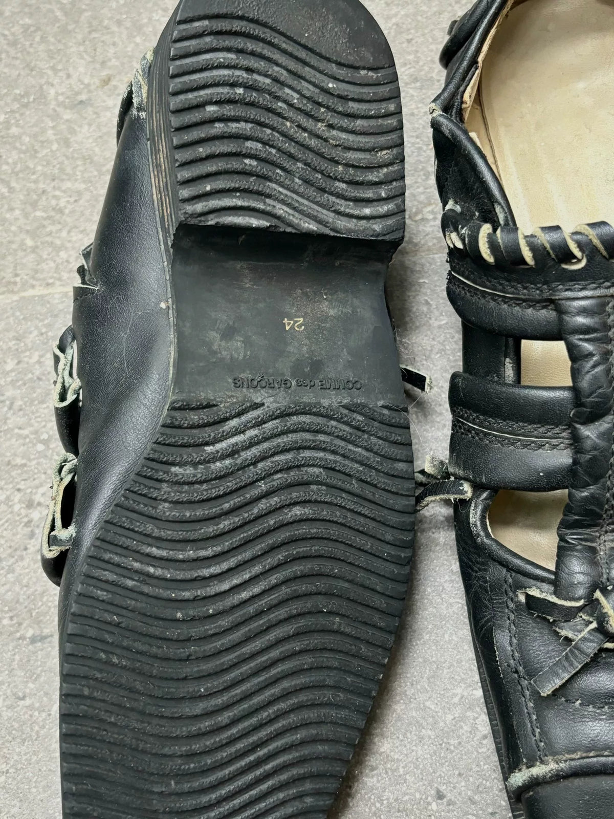 Comme Des Garcons | S/S05 Rope Knot Leather Shoes