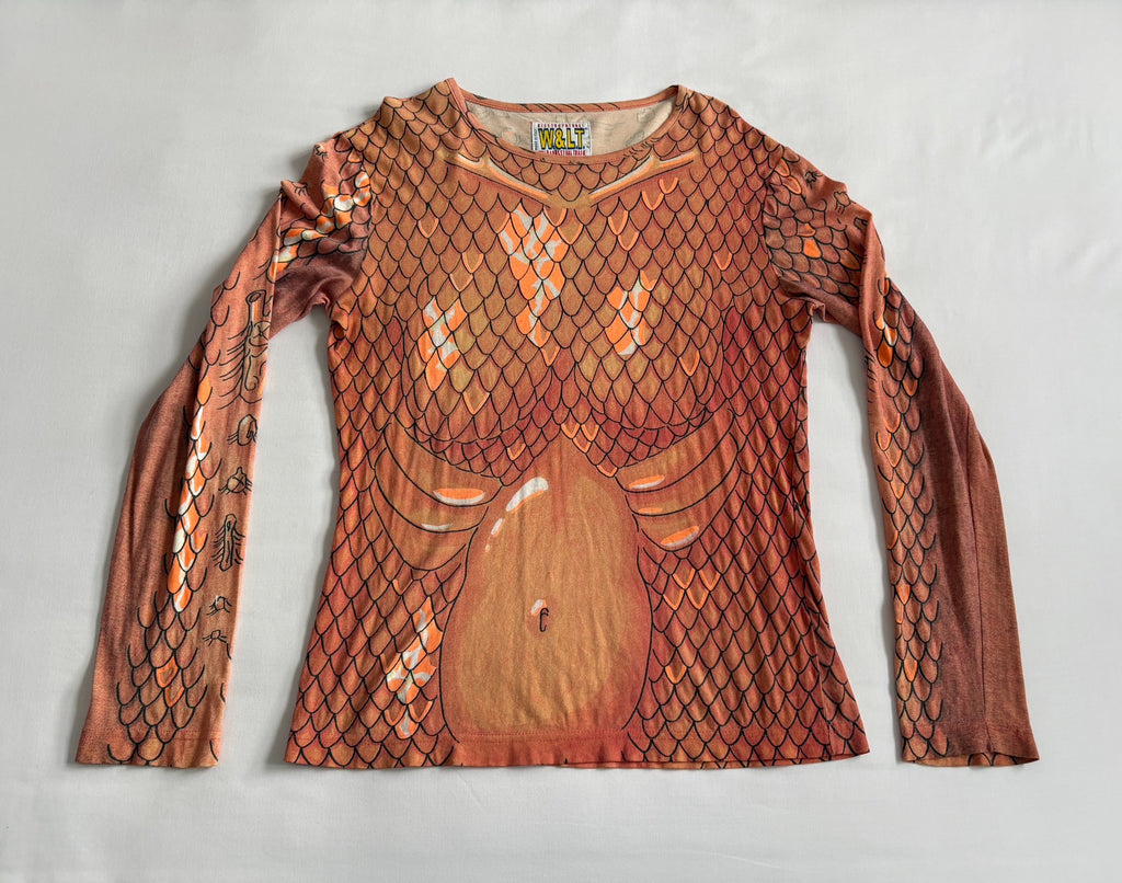 Walter van Beirendonck 1998 stylish long‑sleeve printed T‑shirt
