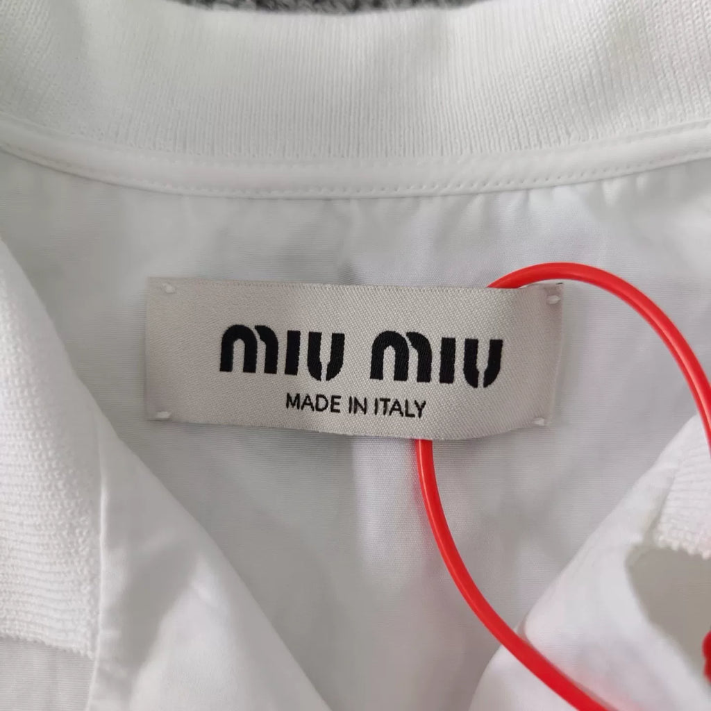 Miu Miu Short Sleeve Logo Shirt