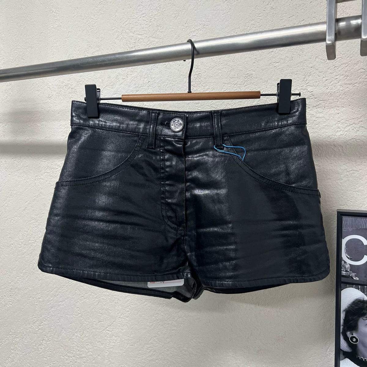 Chanel Leather Shorts