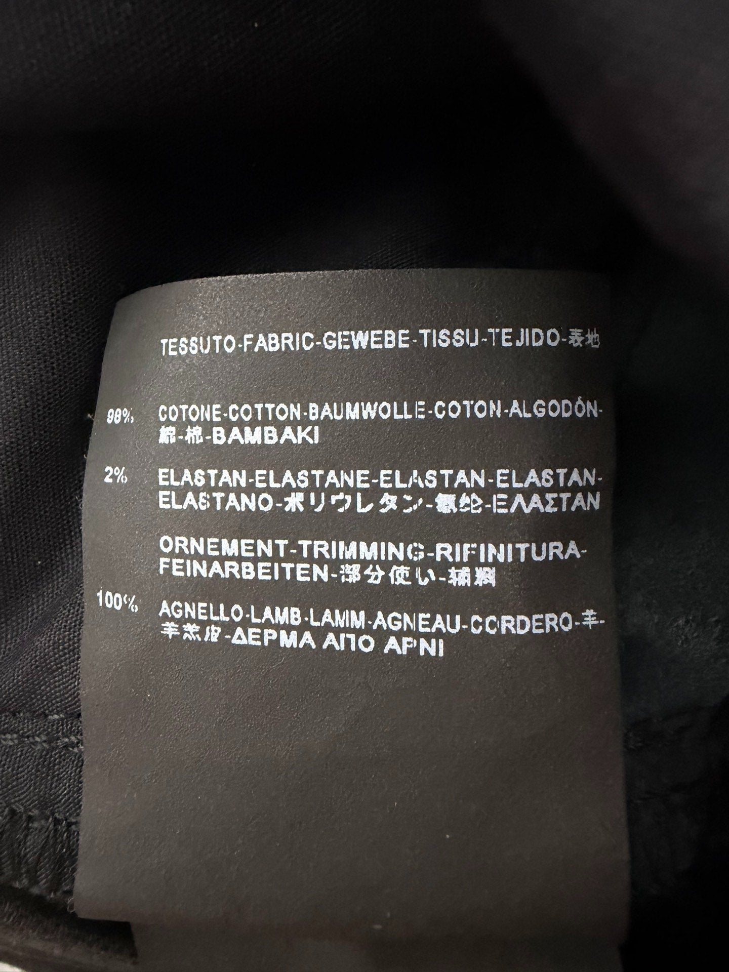 Saint Laurent Slp15fwd02 Zip Zipper Leather Black Jeans