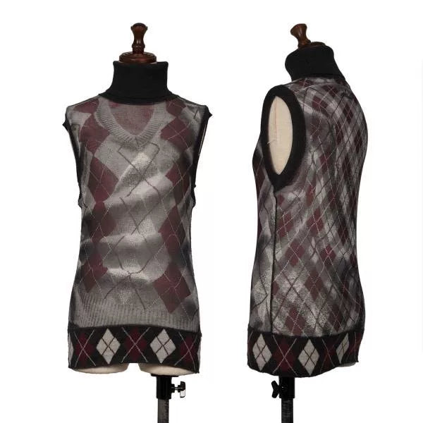 Jean Paul Gaultier Vintage Diamond-Grid Mesh Shirt
