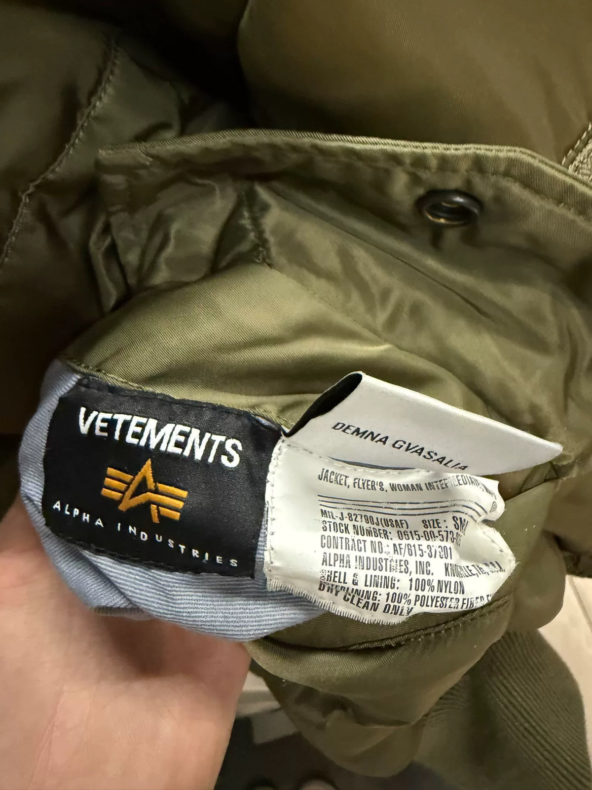 Vetements SS17 Bomber Hooded Short Jacket