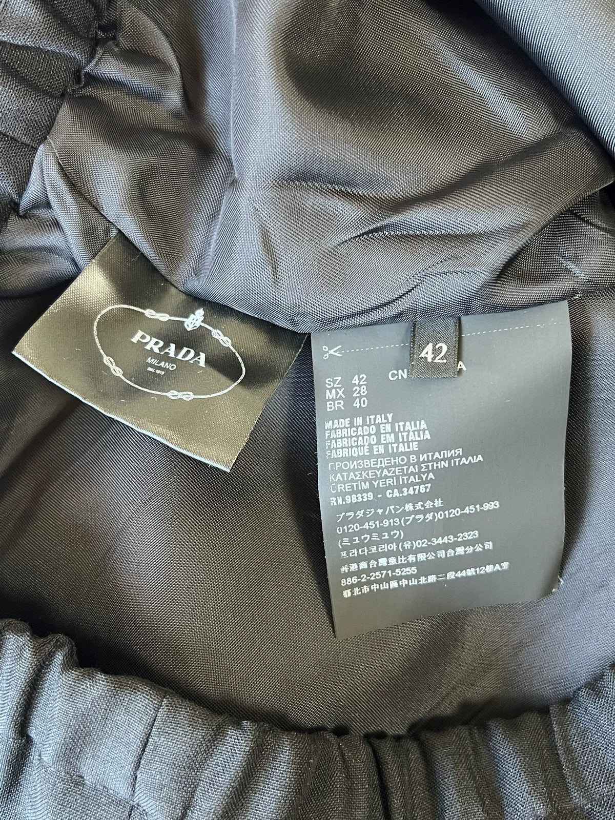 Prada Cropped Black Blazer
