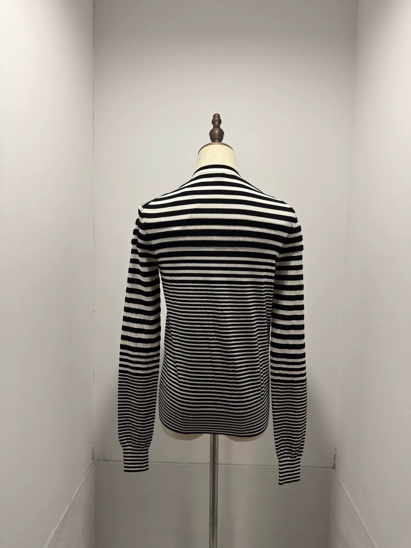 Louis Vuitton Gold Logo Wool Cardigan