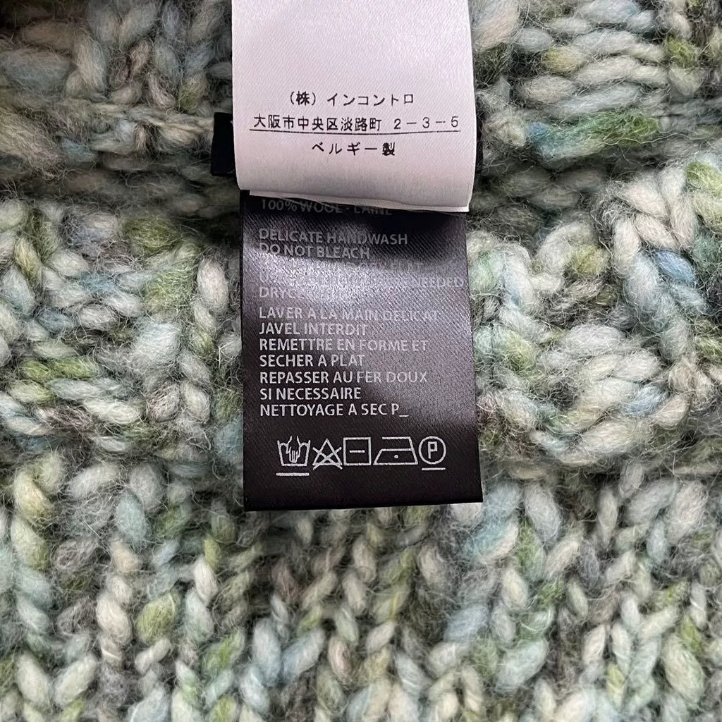 Ann Demeulemeester Crew Neck Multi-Color Knit Sweater