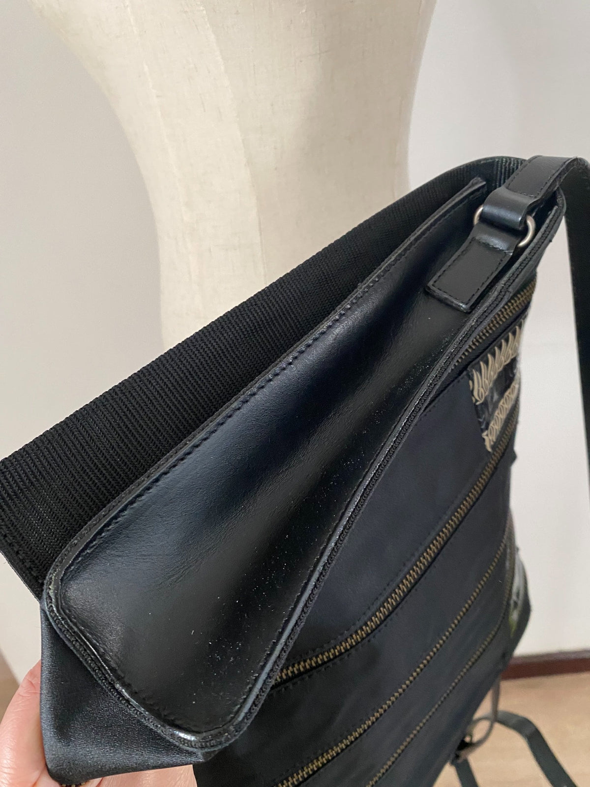 Jean Paul Gaultier Dragon Pattern Deconstructed Crossbody Bag