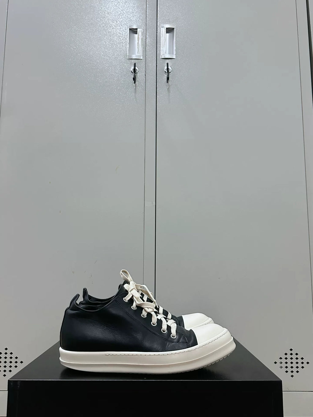 Rick Owens Leather Large Converse Sneakers