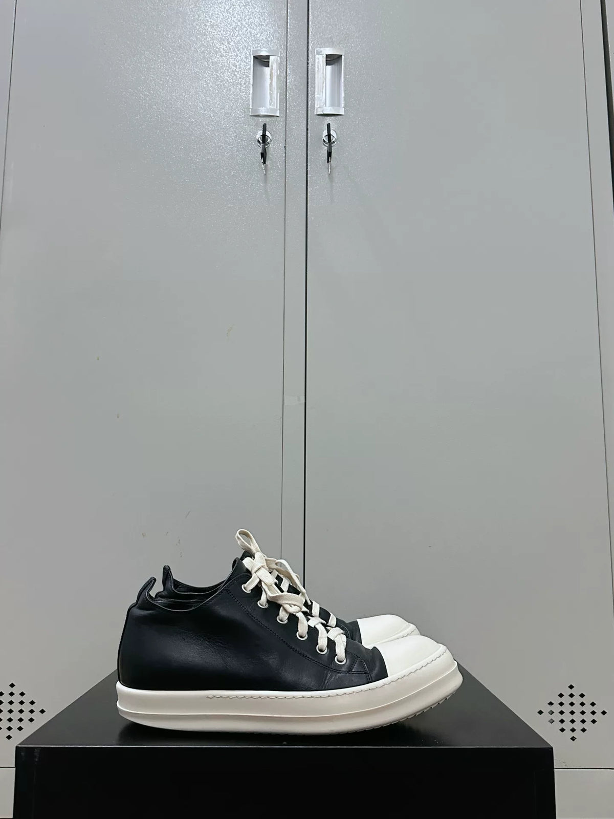 Rick Owens Leather Large Converse Sneakers