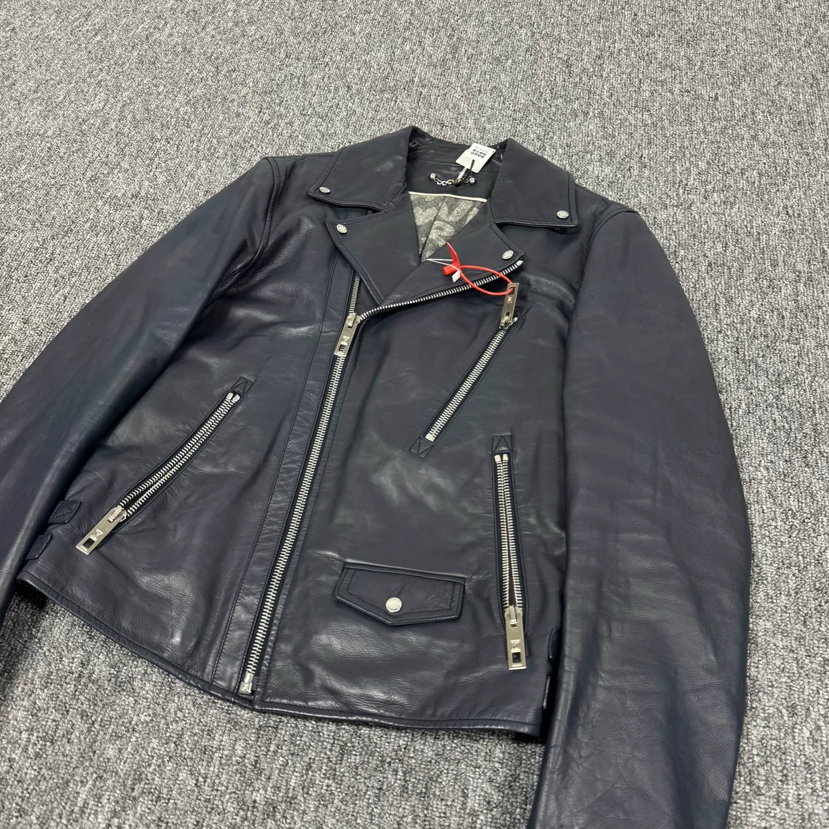 Louis Vuitton black cowhide biker jacket