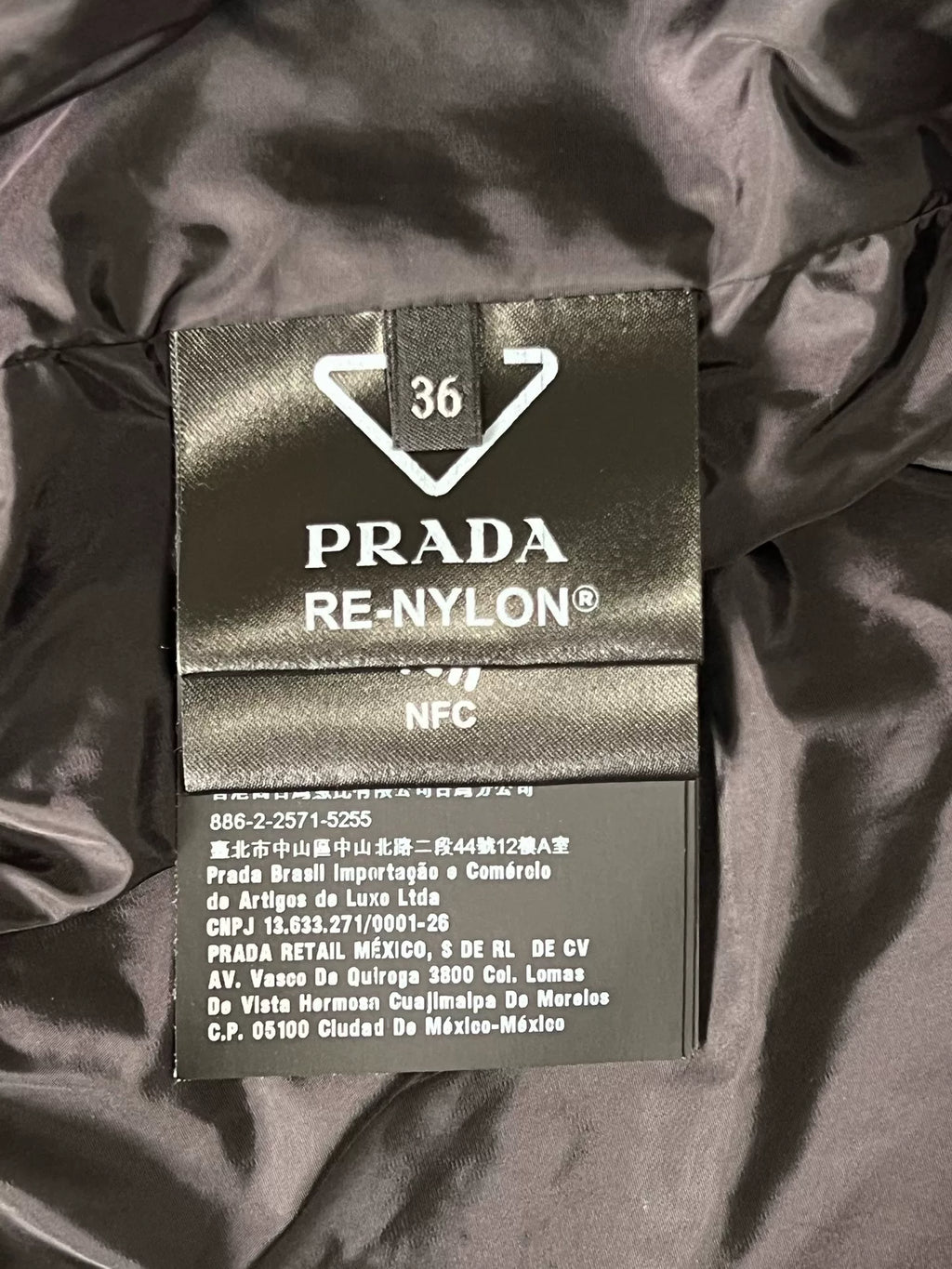 Prada Re-Nylon Black Hooded Triangle Logo Jacket