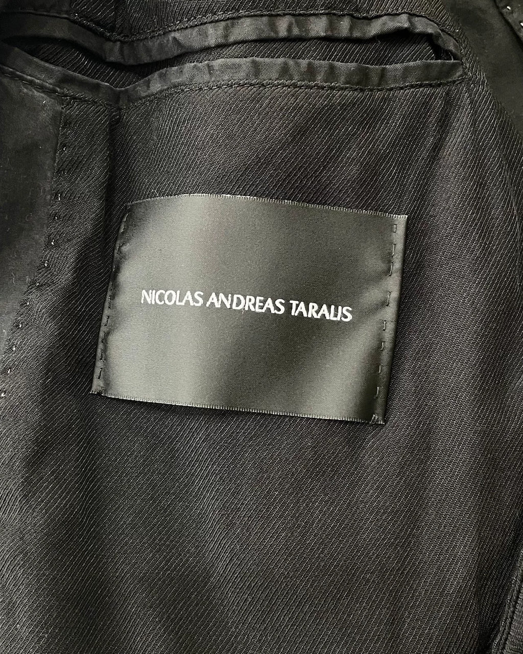 2010s Nicolas Andreas Charcoal Grey Tie-Dye Jacket