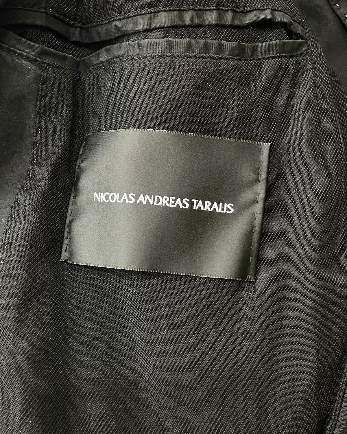 2010s Nicolas Andreas Charcoal Grey Tie-Dye Jacket