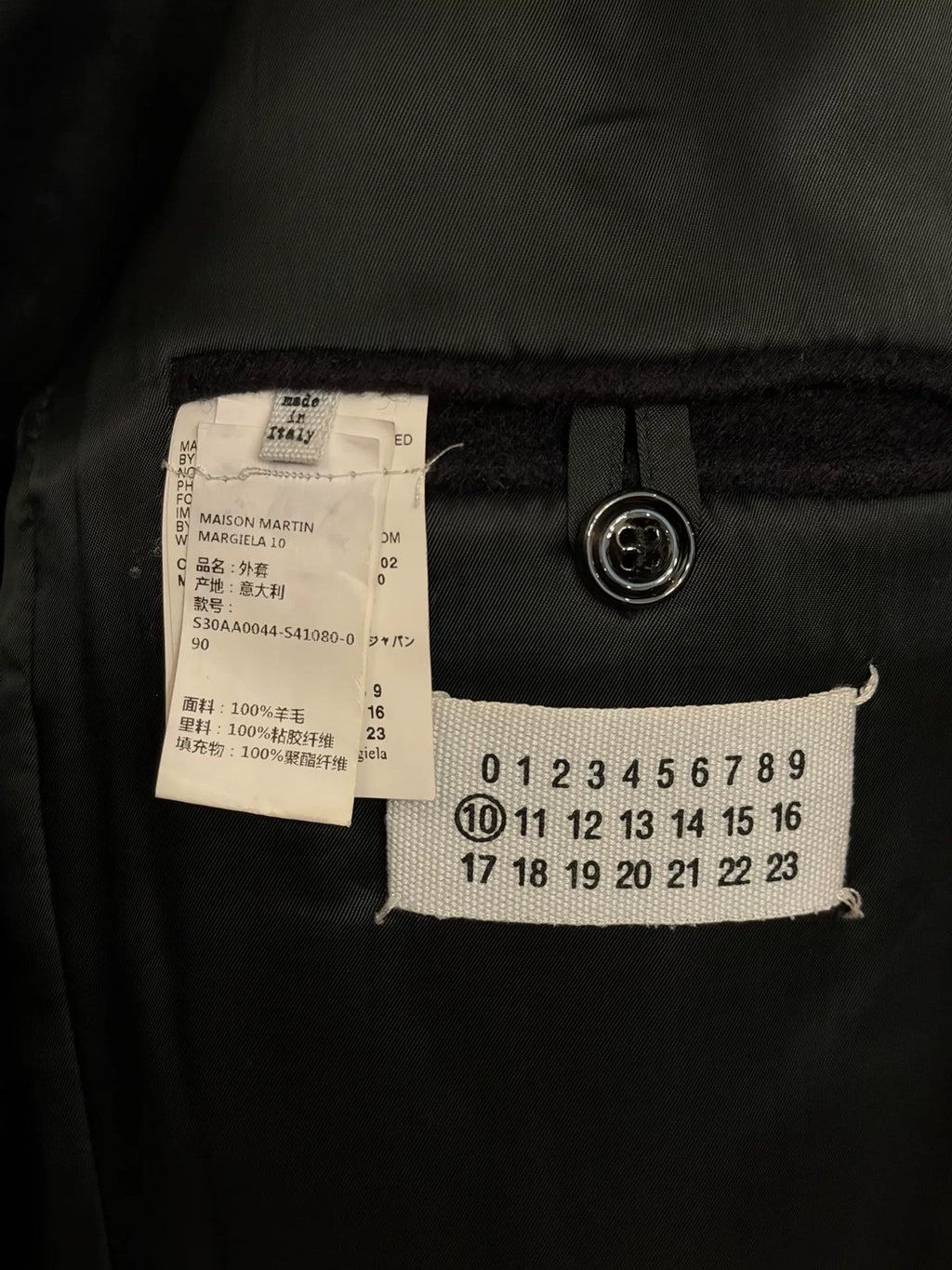 Maison Martin Margiela Cotton-Lined Wool Coat