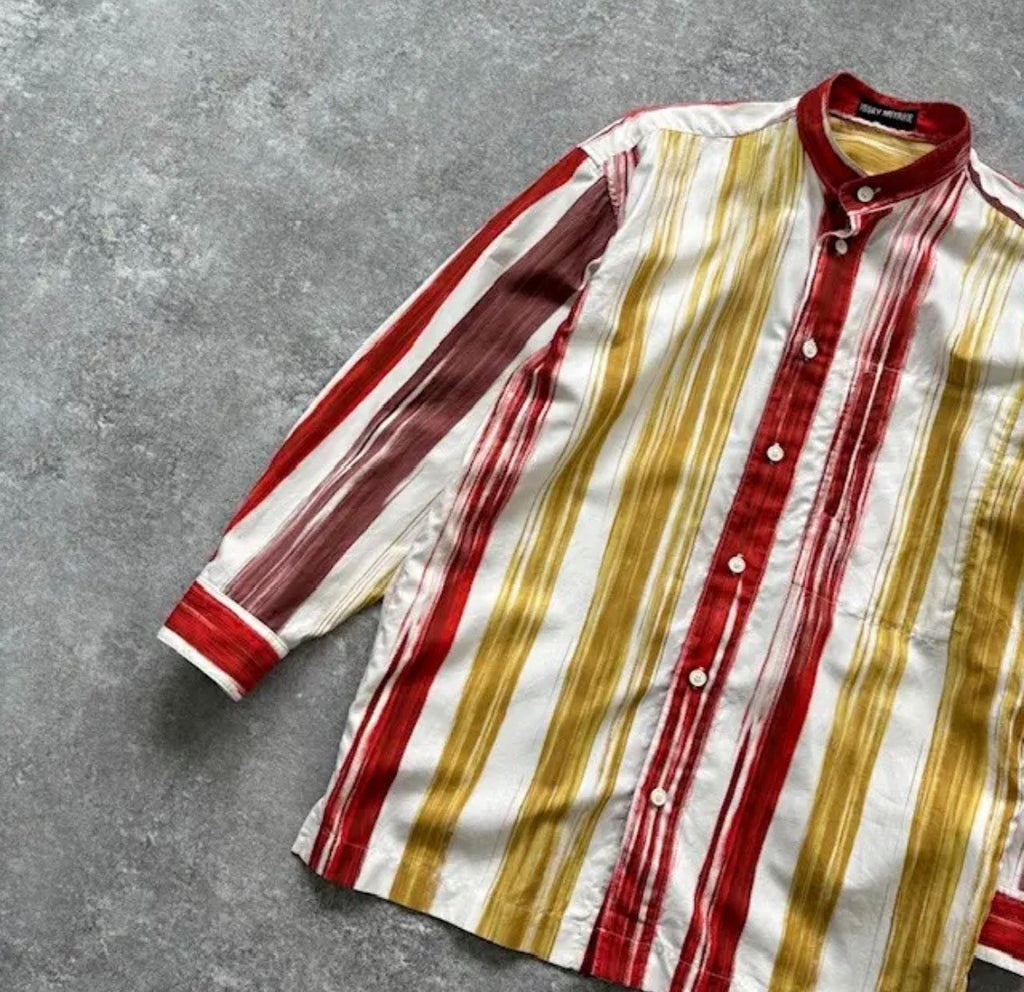 Issey Miyake SS92 Colorful Stripe Long Sleeve Shirt