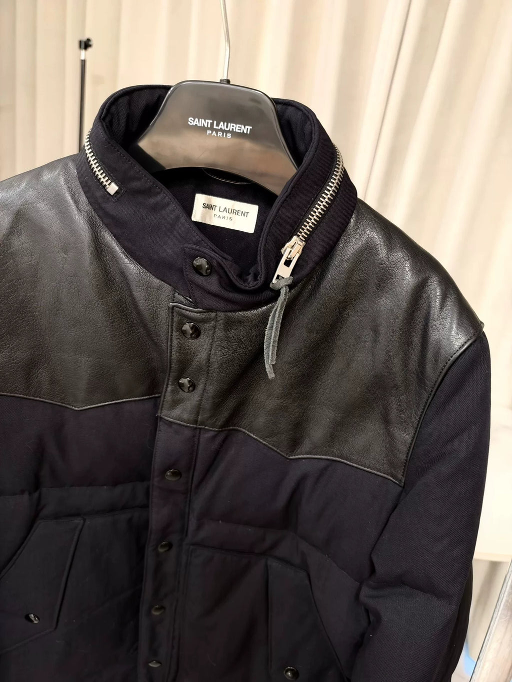Saint Laurent FW13 Lambskin Yoke Puffer Jacket by Hedi Slimane