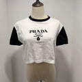 Prada Color-Blocked Print Short Sleeve Shirt