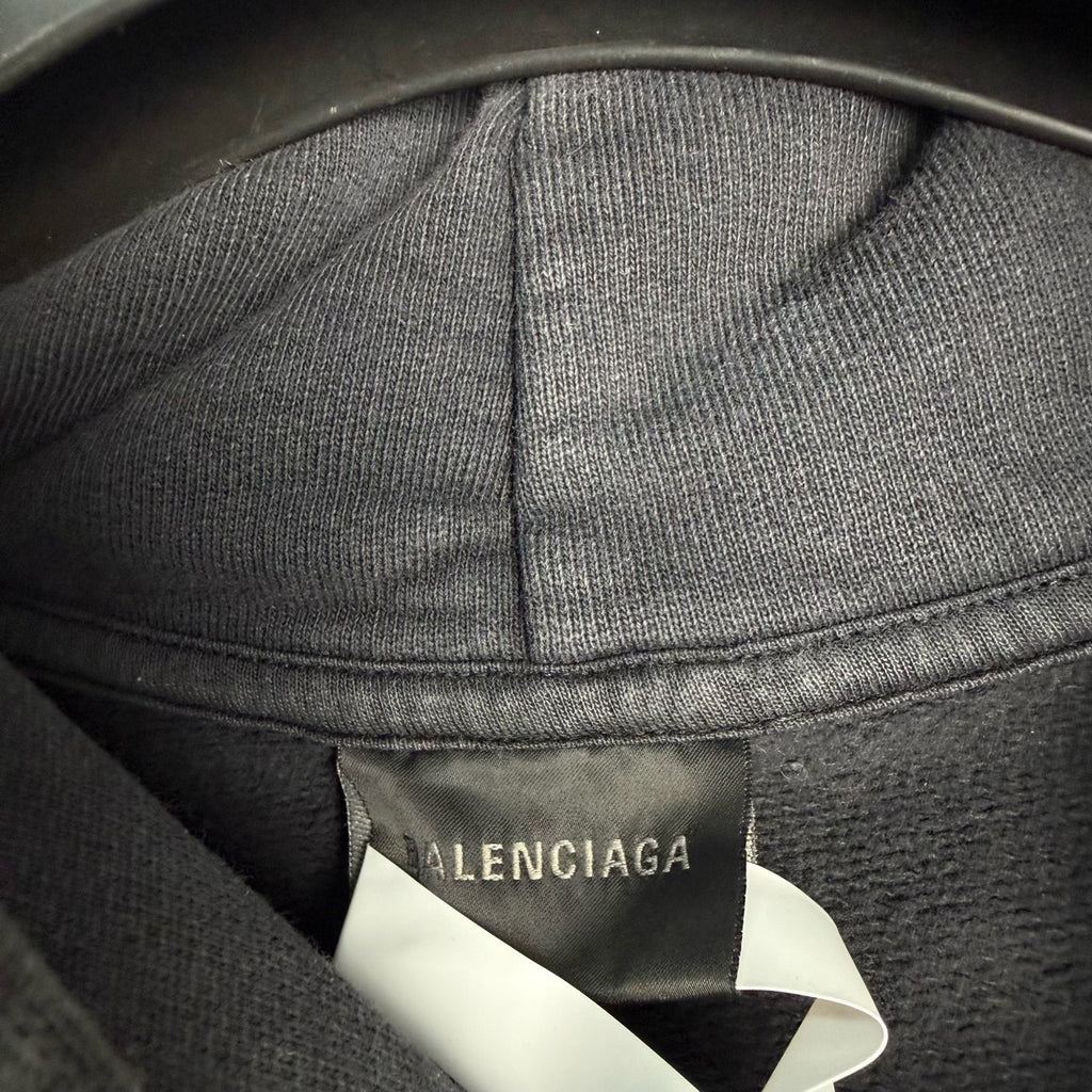 Balenciaga Unity Logo Black Hoodie