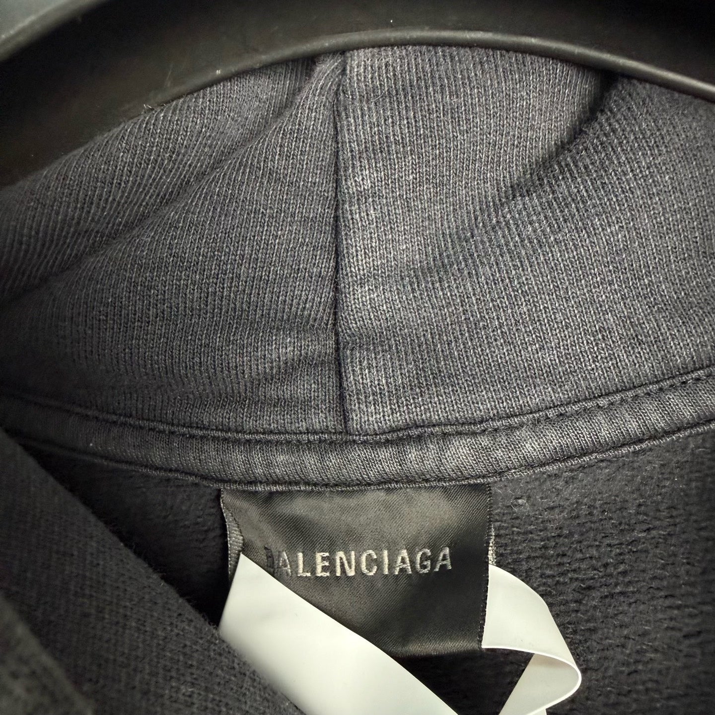 Balenciaga Unity Logo Black Hoodie