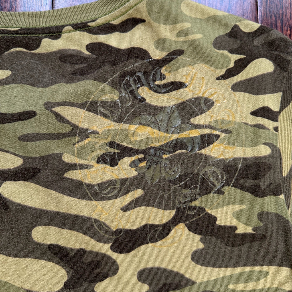 Chrome Hearts 00s Camo All-Over Print Horseshoe Tee