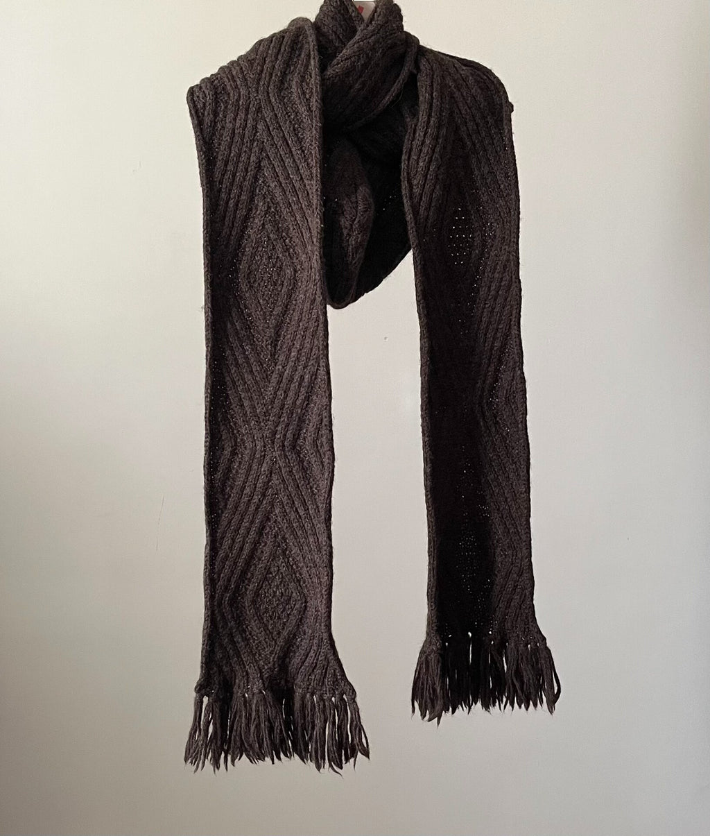 Number (N)ine Number Nine 02AW Brown Scarf