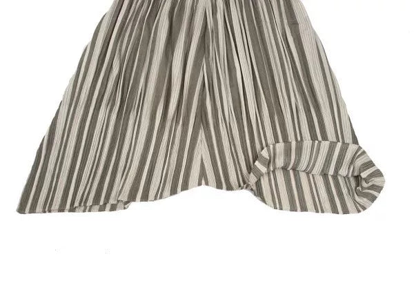 Issey Miyake Vintage Off-Black Striped Pleated Harem Pants