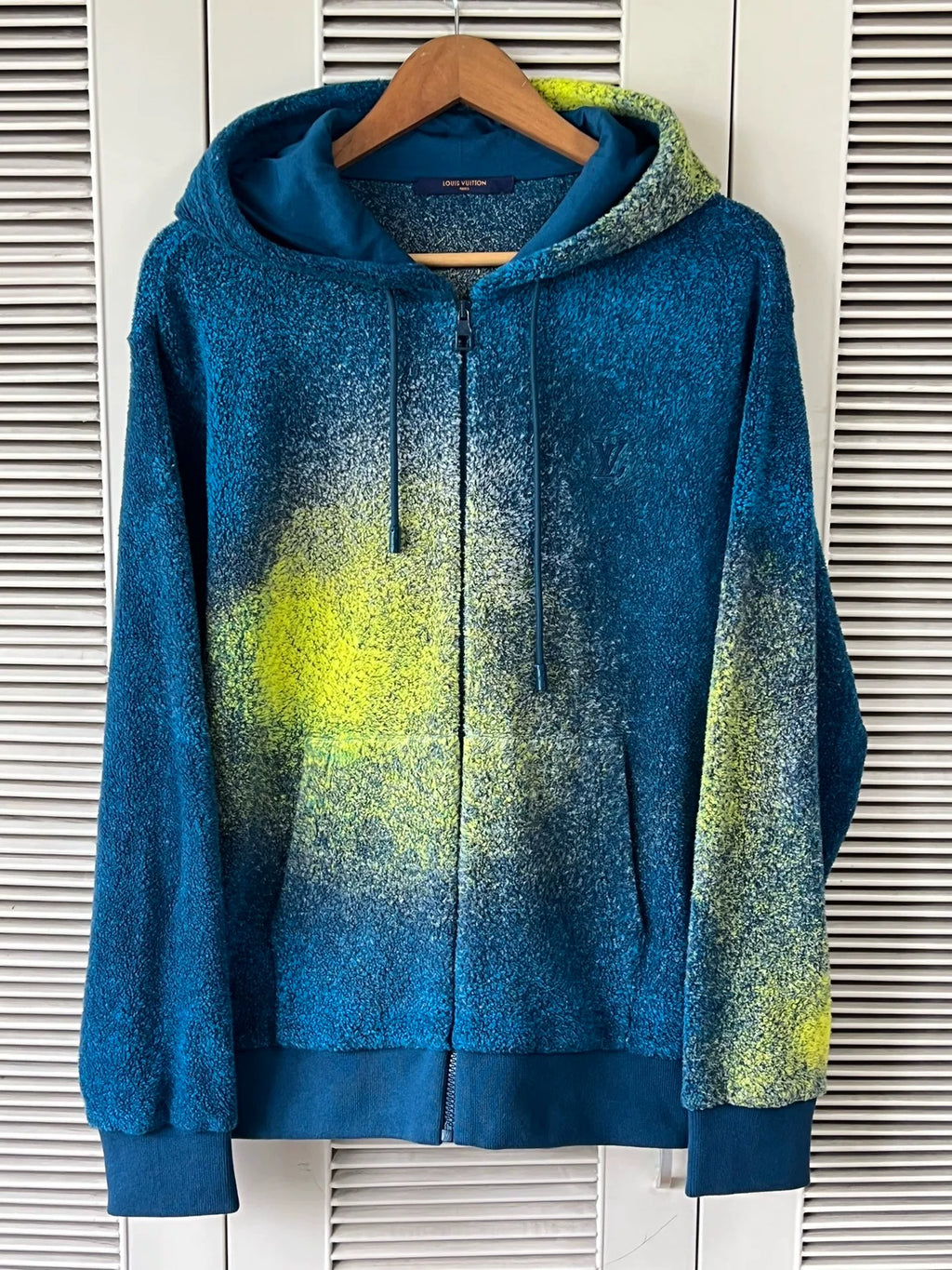 Louis Vuitton Hooded Gradient Tie-Dye Zip Tie Hoodie